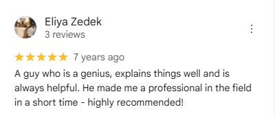 Review from Eliya Zedek