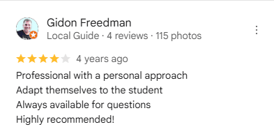 Review from Gidon Freedman