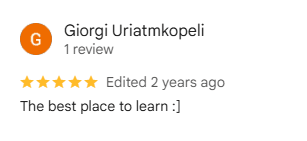 Review from Giorgi Uriatmkopeli