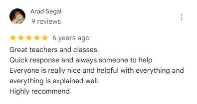 Review from Arad Segal