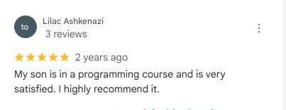 Review from Lilach Ashkenazi
