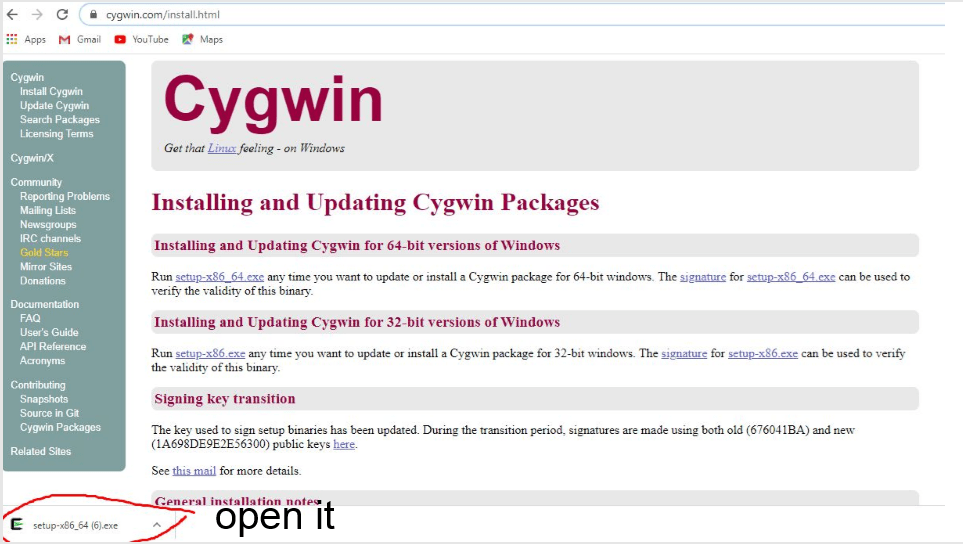 cygwin full installation download